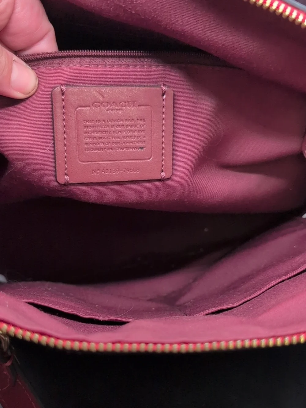 Coach tote bag Crossgrain Leather Gallery Tote.  Red.  retail $350